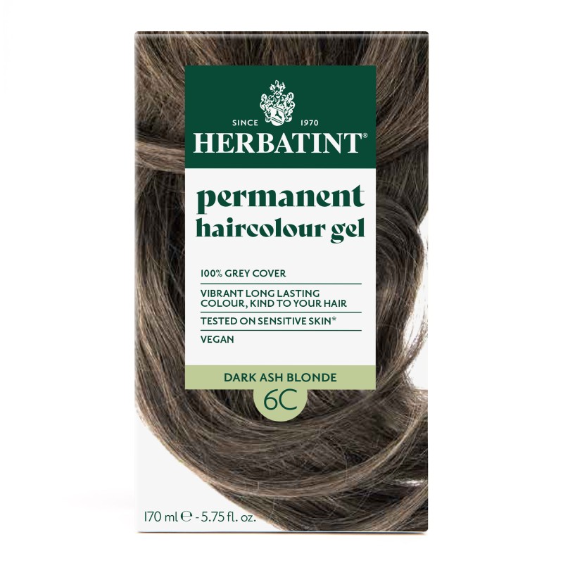 Herbatint plaukų dažai 6C tamsus pelenų blondas, 150ml
