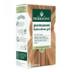 Herbatint plaukų dažai 8D šviesus auksinis blondas, 150ml